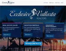 Tablet Screenshot of exclusivevallarta.com